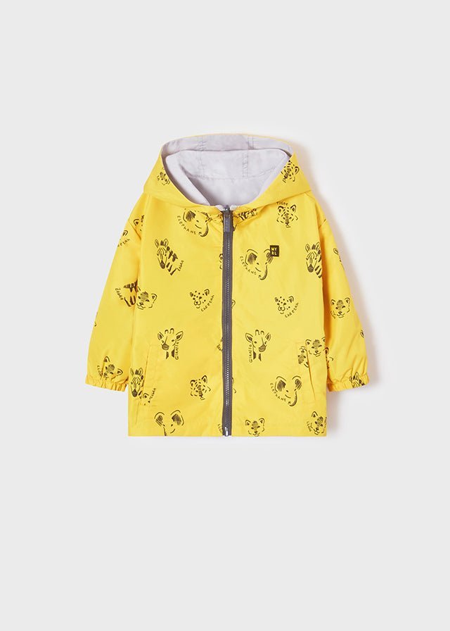 Giacca a vento reversibile neonato Mayoral giallo e grigio "Safari" - ErreGiModaBimbo