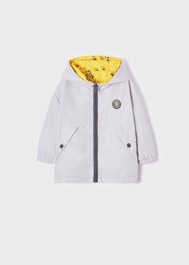 Giacca a vento reversibile neonato Mayoral giallo e grigio "Safari" - ErreGiModaBimbo