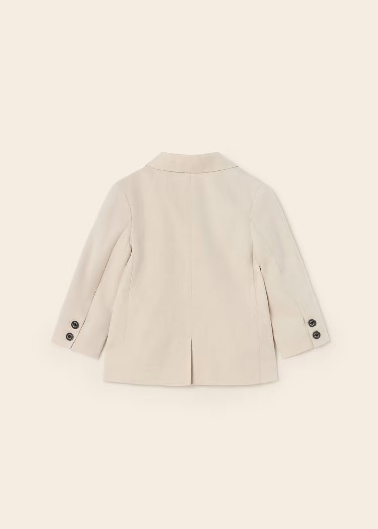 Giacca modello americana in lino neonato Mayoral beige - ErreGiModaBimbo