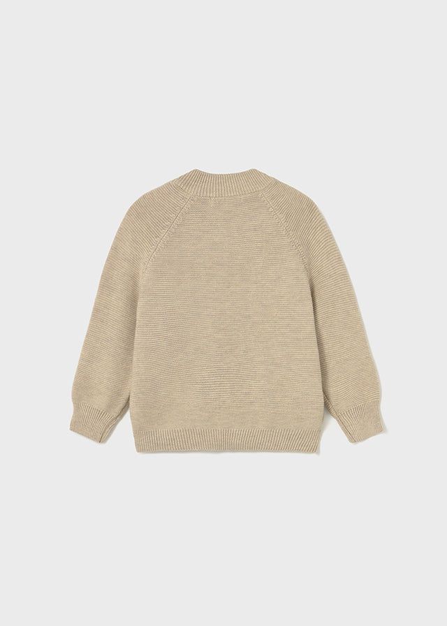 Giacca zip in maglia di caldo cotone neonato Mayoral beige Mayoral 6 Mesi 68cm