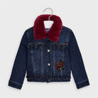 Giubbino foderato bambina Mayoral in Denim con pelliccia - ErreGiModaBimbo