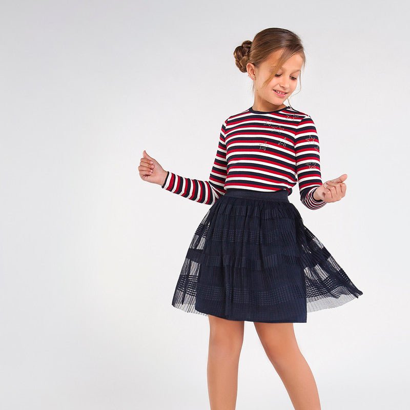 Gonna in tulle ragazza Mayoral foderata blu - ErreGiModaBimbo