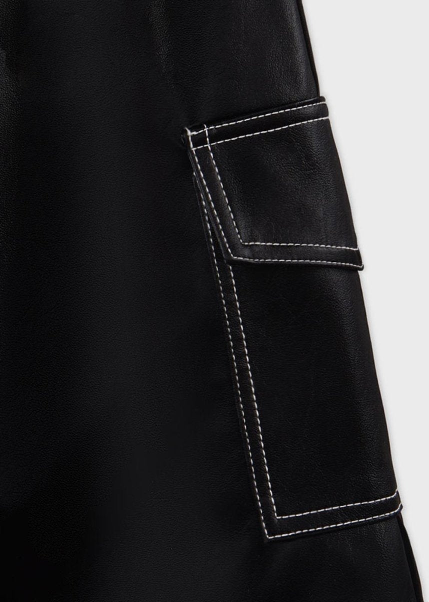 Gonna ragazza ecopelle nera ragazza Mayoral - ErreGiModaBimbo