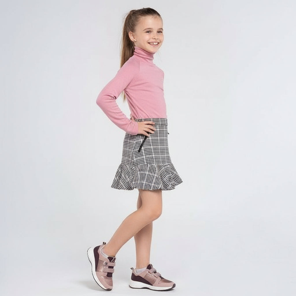 Gonna volant ragazza Mayoral stampa pied de poule - ErreGiModaBimbo