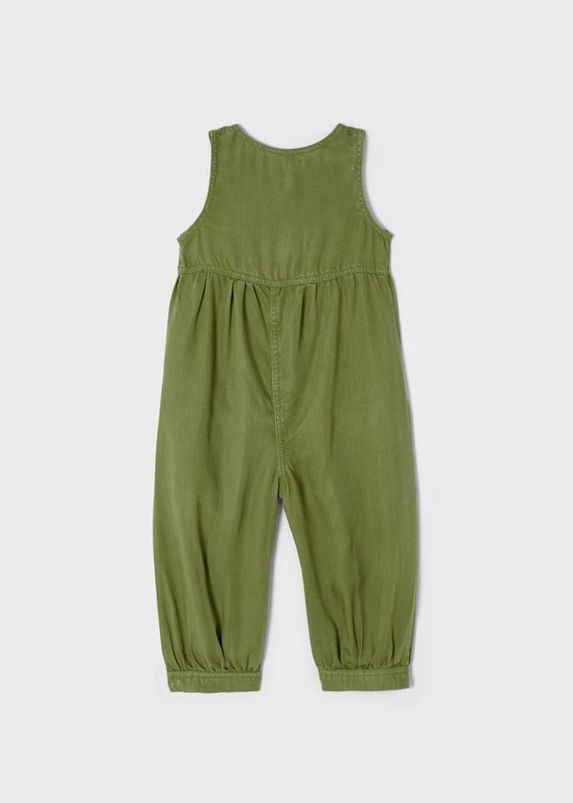 Jumpsuite lunga bambina verde Mayoral ECOFRIENDS Lyocell Tencel™ - ErreGiModaBimbo
