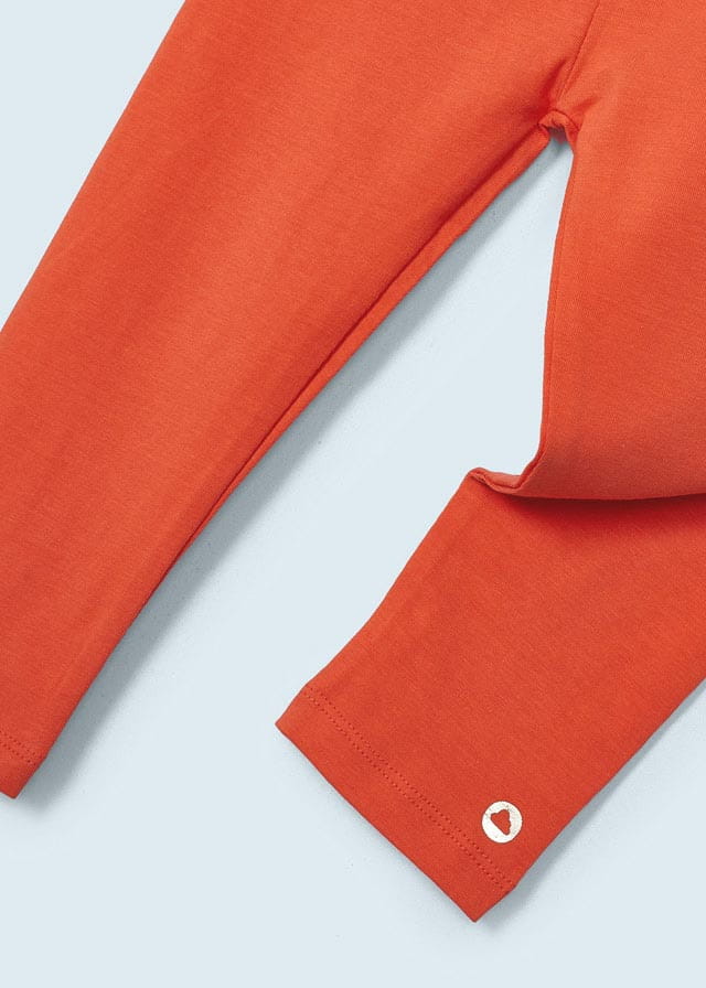 Leggings basico 3/4 corto bambina Mayoral arancio - ErreGiModaBimbo