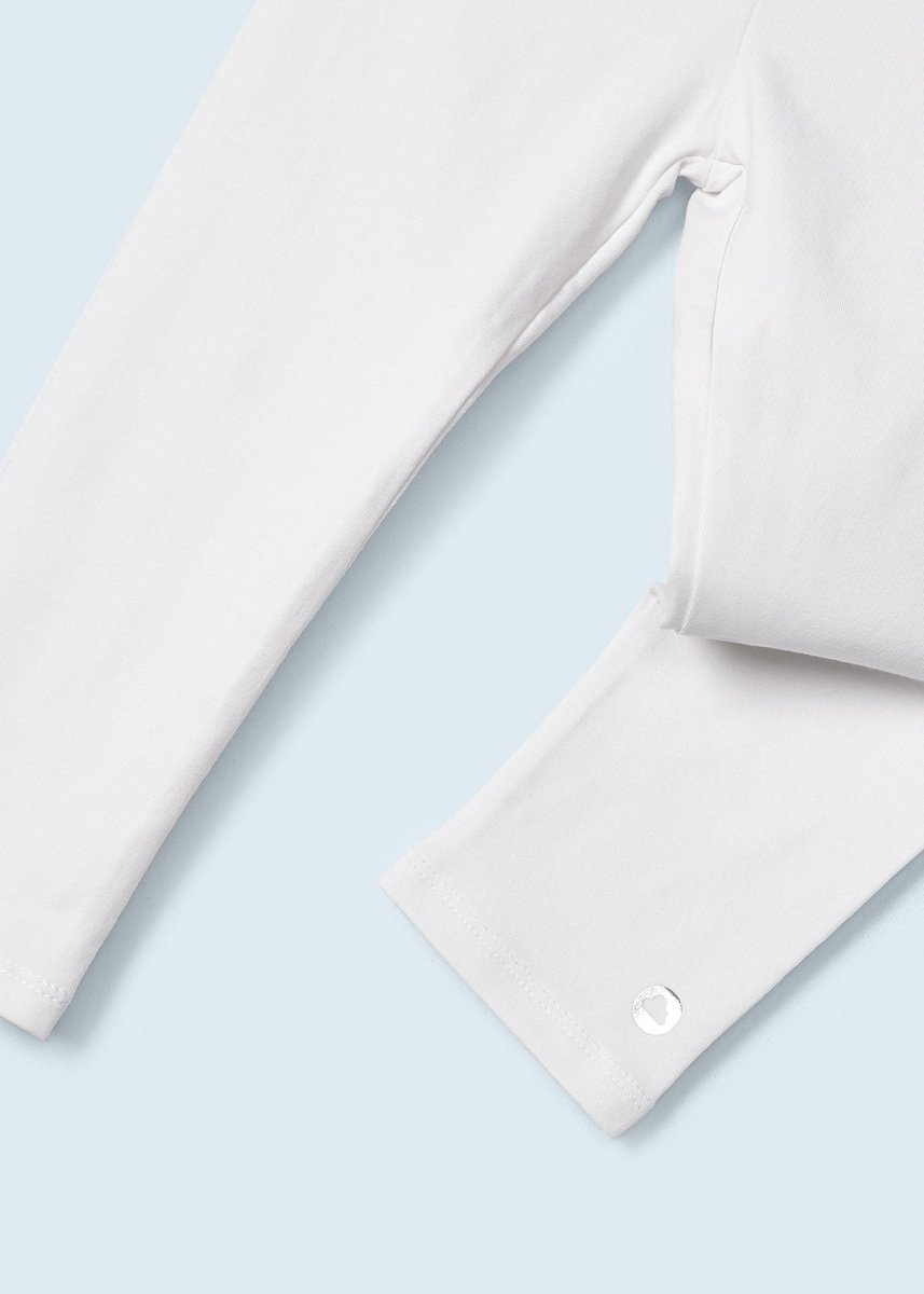 Leggings basico 3/4 corto bambina Mayoral bianco - ErreGiModaBimbo