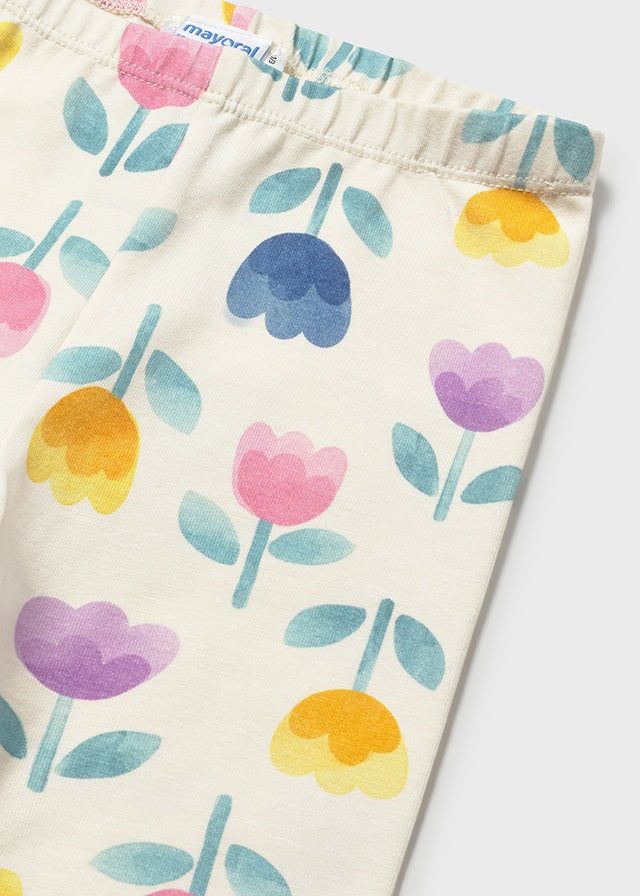 Leggings neonata Mayoral con motivo tulipani Mayoral 6 Mesi 68cm