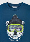 Maglietta interattiva lenticolare bambino Mayoral orso bianco - ErreGiModaBimbo