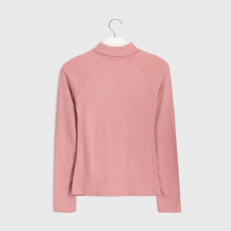 Maglioncino dolcevita ragazza Mayoral rosa caldo cotone - ErreGiModaBimbo