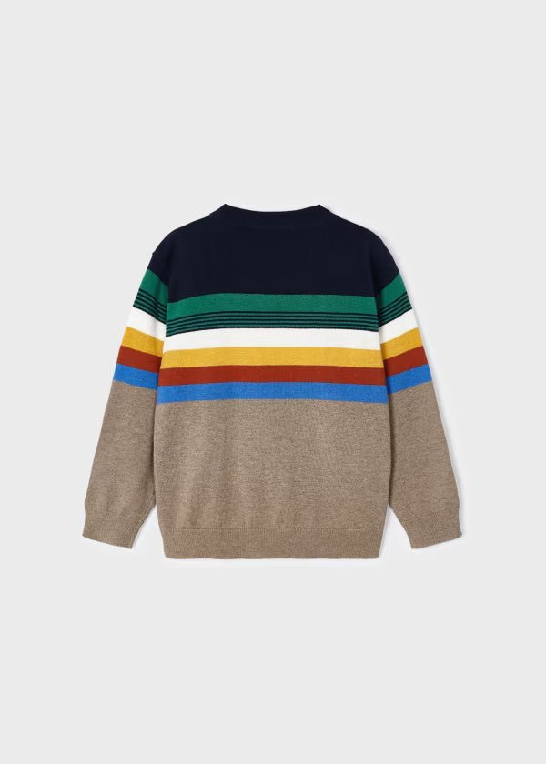 Maglione bambino Mayoral righe colorato - ErreGiModaBimbo