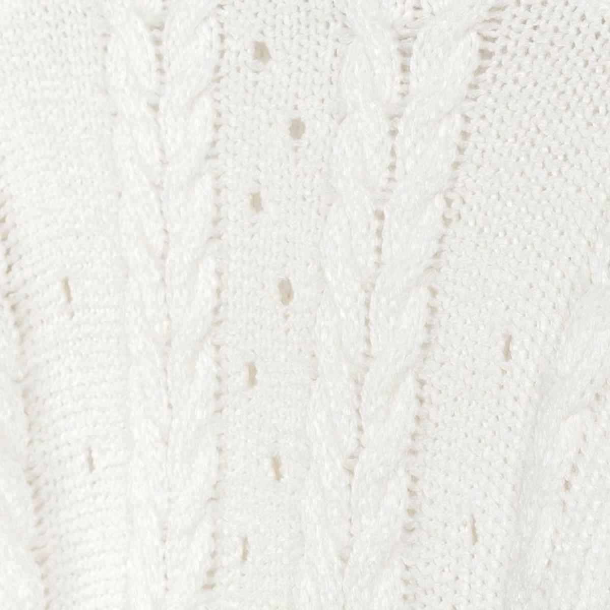 Maglione Intrecciato ragazza Mayoral tinta unita bianco - ErreGiModaBimbo