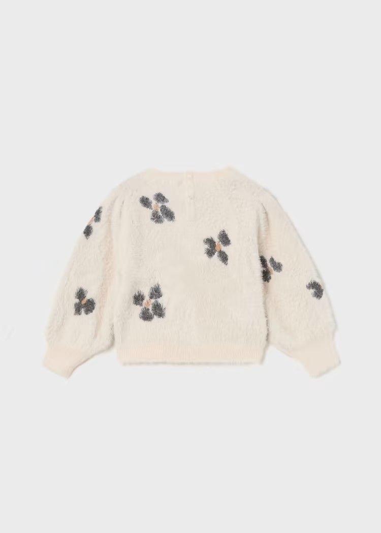 Maglione jacquard neonata Mayoral fantasia fiori - ErreGiModaBimbo