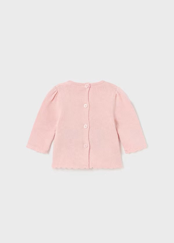 Maglione jacquard paesaggio rosa neonata Mayoral Newborn - ErreGiModaBimbo