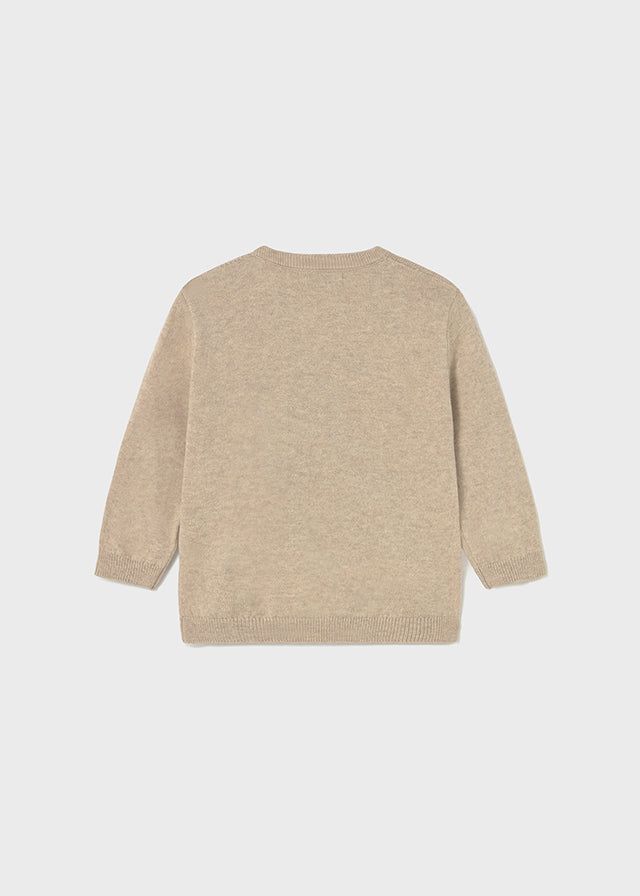 Maglione neonato Mayoral motivo intarsio Cane beige Mayoral 6 Mesi 68cm