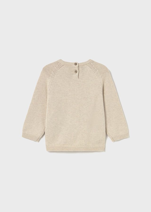Maglione neonato Mayoral motivo peloso Cavallo beige Mayoral 6 Mesi 68cm