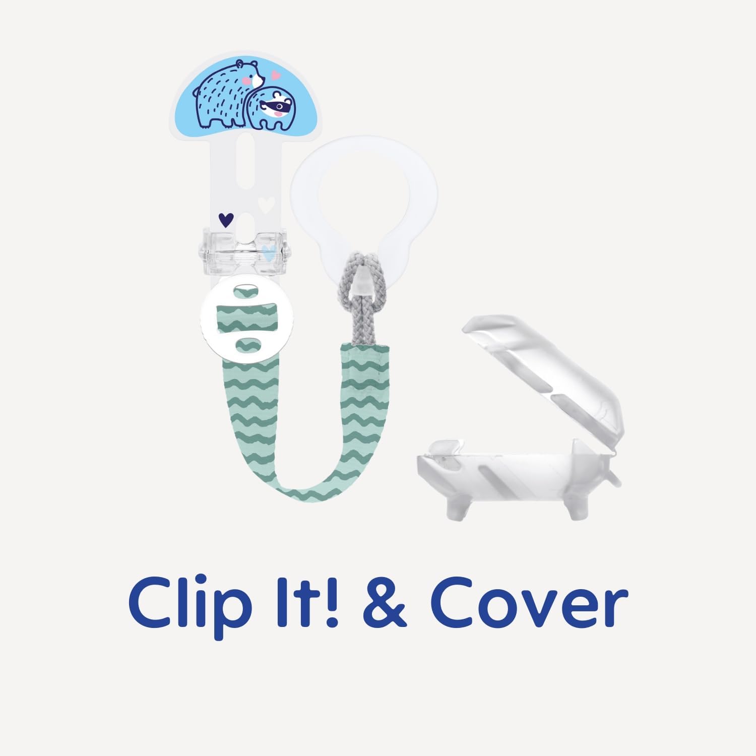 Porta ciuccio MAM Clip It regolabile e igienico