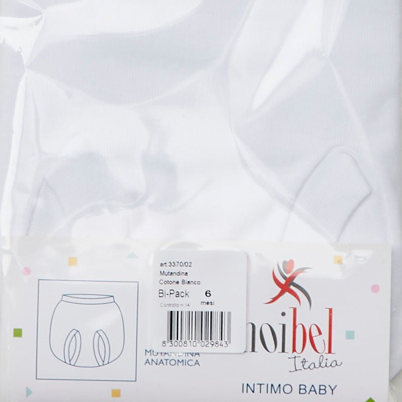 Mutandina anatomica Puro Cotone Set 2 paia - ErreGiModaBimbo