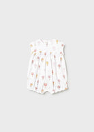 Pagliaccetto fresco cotone neonata Mayoral Newborn mongolfiere giallo o bianco Mayoral 0-1 Mesi 55cm