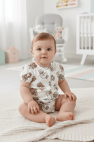 Pagliaccetto neonata Mayoral Newborn grafica orsetti bianco Mayoral Bianco