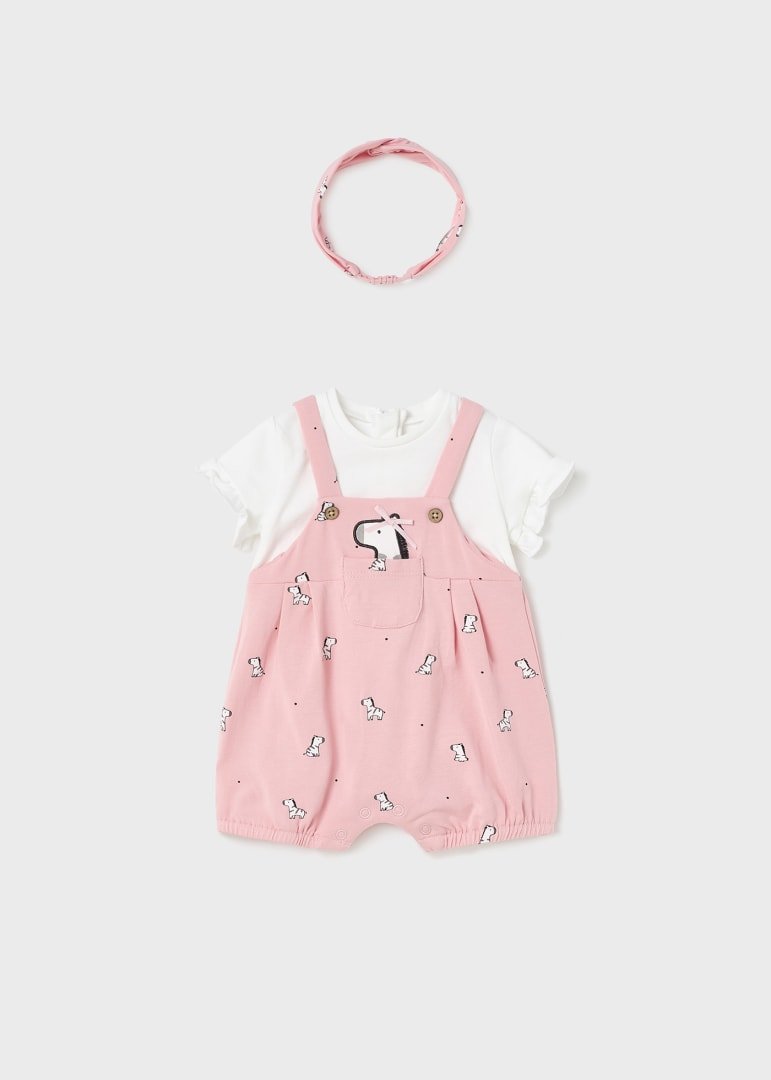 Pagliaccetto neonata Mayoral Newborn rosa tema zebre - ErreGiModaBimbo
