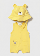 Pagliaccetto smanicato con cappello neonato Mayoral Newborn giallo Mayoral 0-1 Mesi 55cm