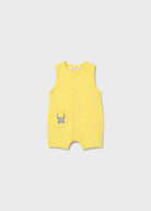 Pagliaccetto smanicato con cappello neonato Mayoral Newborn giallo Mayoral 0-1 Mesi 55cm