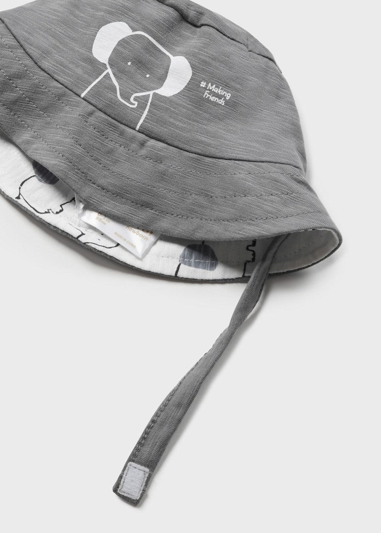 Pagliaccetto smanicato con cappello neonato Mayoral Newborn grigio - ErreGiModaBimbo