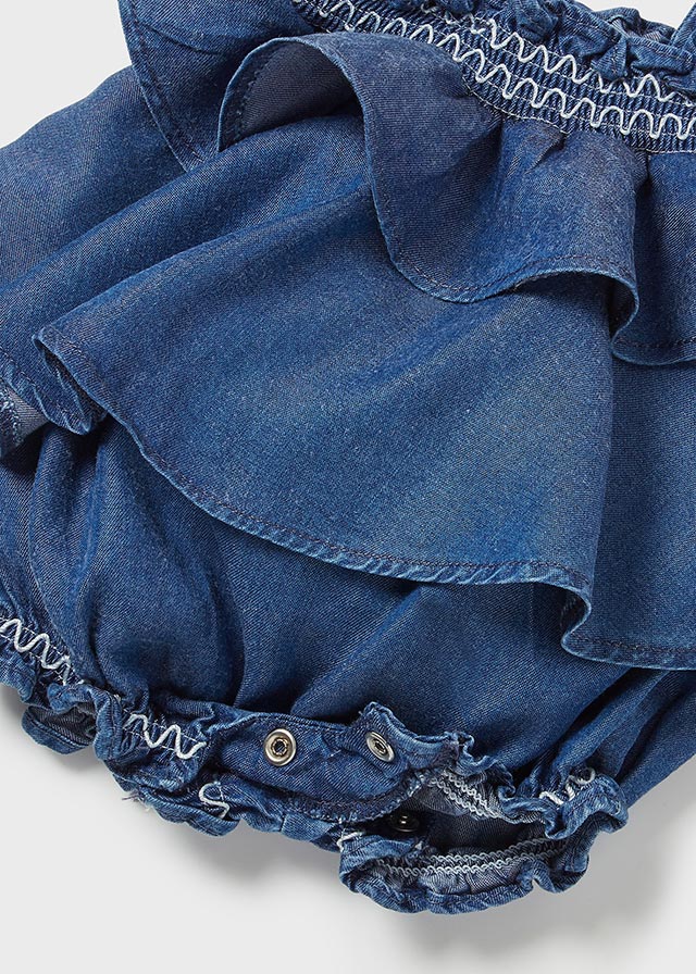 Paglieccetto volant denim neonata Mayoral Newborn - ErreGiModaBimbo