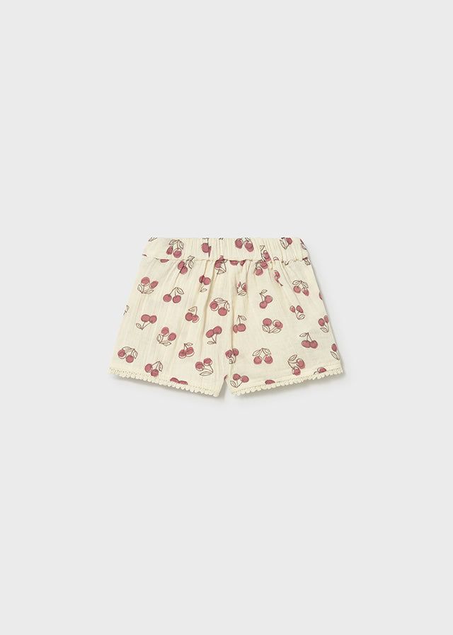 Pantaloncini neonata con stampa ciliegie Mayoral Mayoral 6 Mesi 68cm