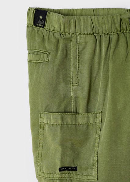 Pantaloncino ECOFRIENDS Mayroal Lyocell Tencel™ bambino verde - ErreGiModaBimbo