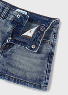 Pantaloncino short cotone bambina Mayoral jeans medio - ErreGiModaBimbo