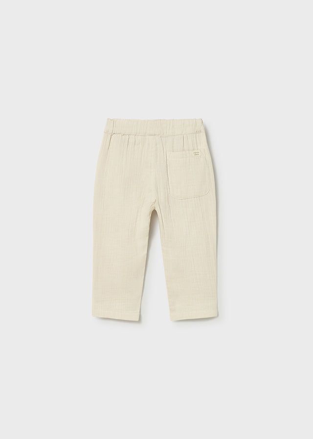 Pantalone bambula neonato Mayoral beige corda Mayoral 6 Mesi 68cm