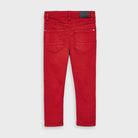 Pantalone basic bambino Mayoral 5 tasche slim fit Rosso - ErreGiModaBimbo