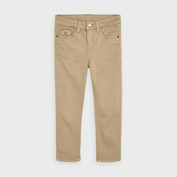 Pantalone basico bambino Mayoral 5 tasche slim fit Beige - ErreGiModaBimbo