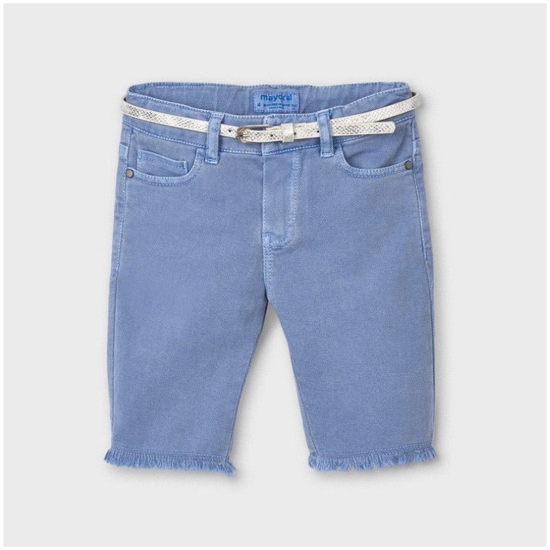 Pantalone ciclista bambina Mayoral blu strappato - ErreGiModaBimbo