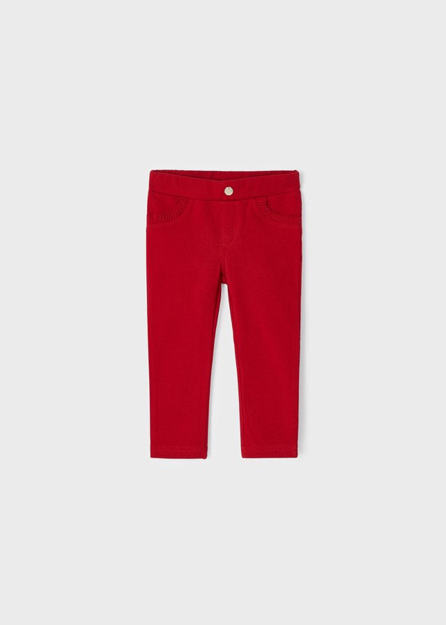 Pantalone felpa basic neonata Mayoral rosso - ErreGiModaBimbo