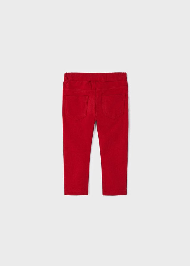 Pantalone felpa basic neonata Mayoral rosso - ErreGiModaBimbo