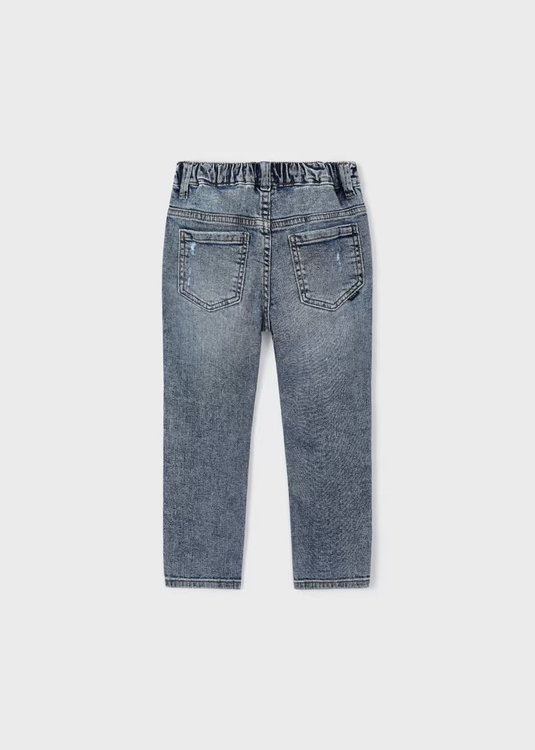 Pantalone jeans jogger strappato bambino Mayoral - ErreGiModaBimbo