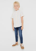 Pantalone jeans skinny fit cotone bambino Mayoral blu medio - ErreGiModaBimbo