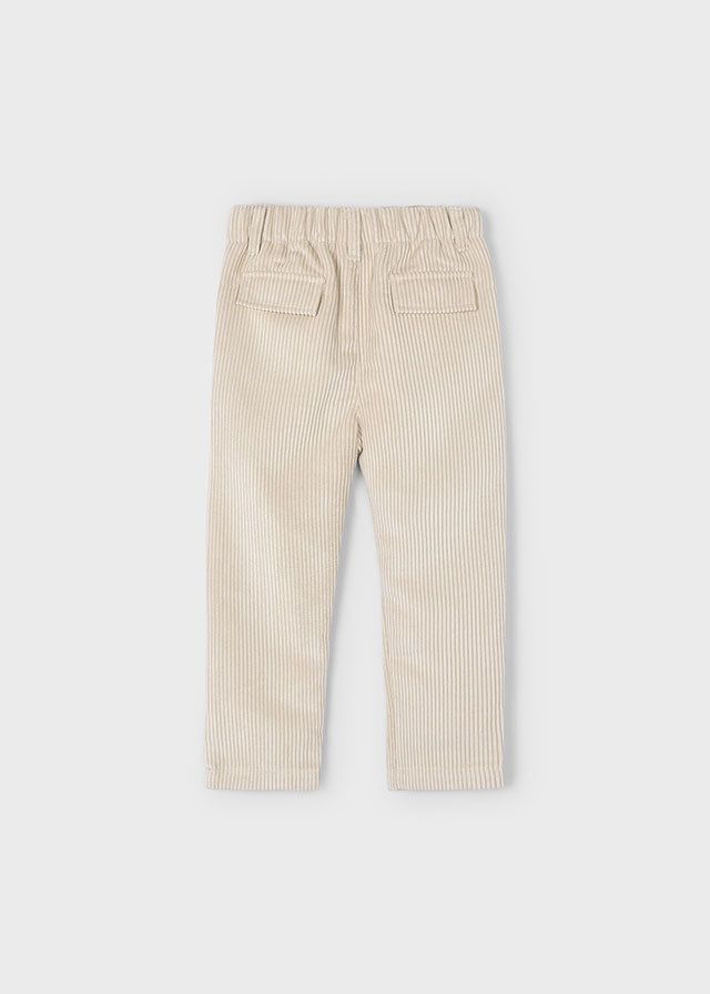 Pantalone jogger bambino Mayoral velluto costine beige Mayoral 2 Anni 92cm