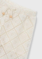 Pantalone lungo bambina Mayoral in cecio ricamato Mayoral 2 Anni 92cm