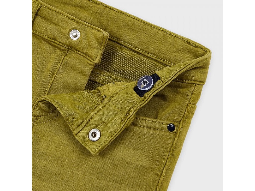 Pantalone lungo Slim fit bambino Mayoral Basic Oliva - ErreGiModaBimbo