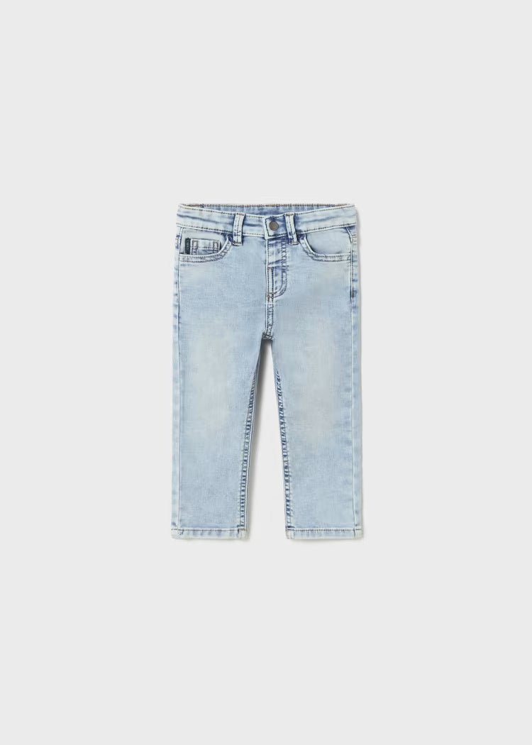 Pantalone slim fit neonato Mayoral jeans chiaro - ErreGiModaBimbo