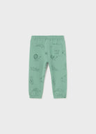 Pantalone sportivo neonato Mayoral verde stampa coccodrilli - ErreGiModaBimbo
