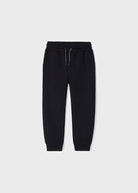 Pantalone tuta bambino Mayoral felpato nero - ErreGiModaBimbo