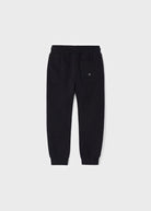 Pantalone tuta bambino Mayoral felpato nero - ErreGiModaBimbo