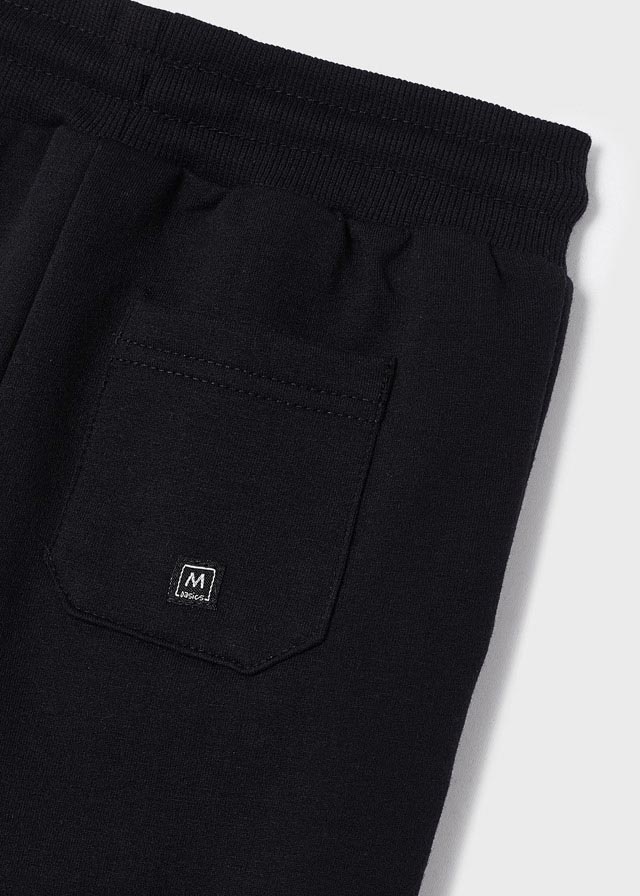 Pantalone tuta bambino Mayoral felpato nero - ErreGiModaBimbo
