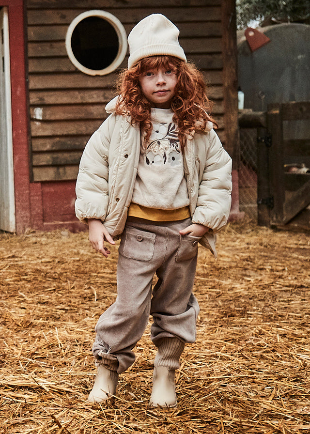 Pantalone velluto a costine bambina Mayoral tortora – ErreGiModaBimbo