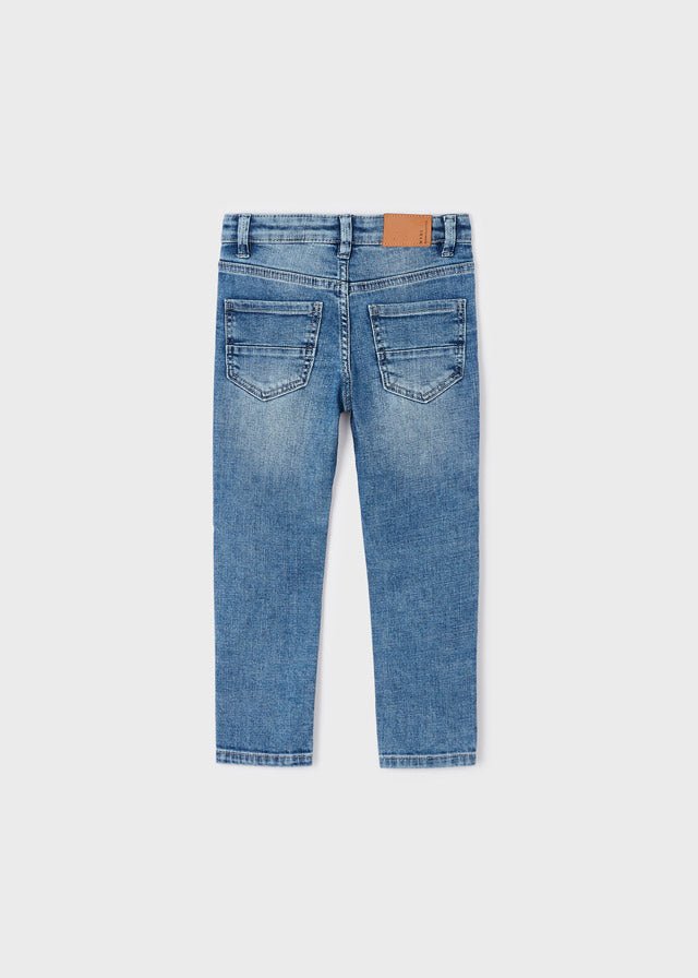 Pantaloni jeans regular cotone bambino Mayoral blu chiaro - ErreGiModaBimbo